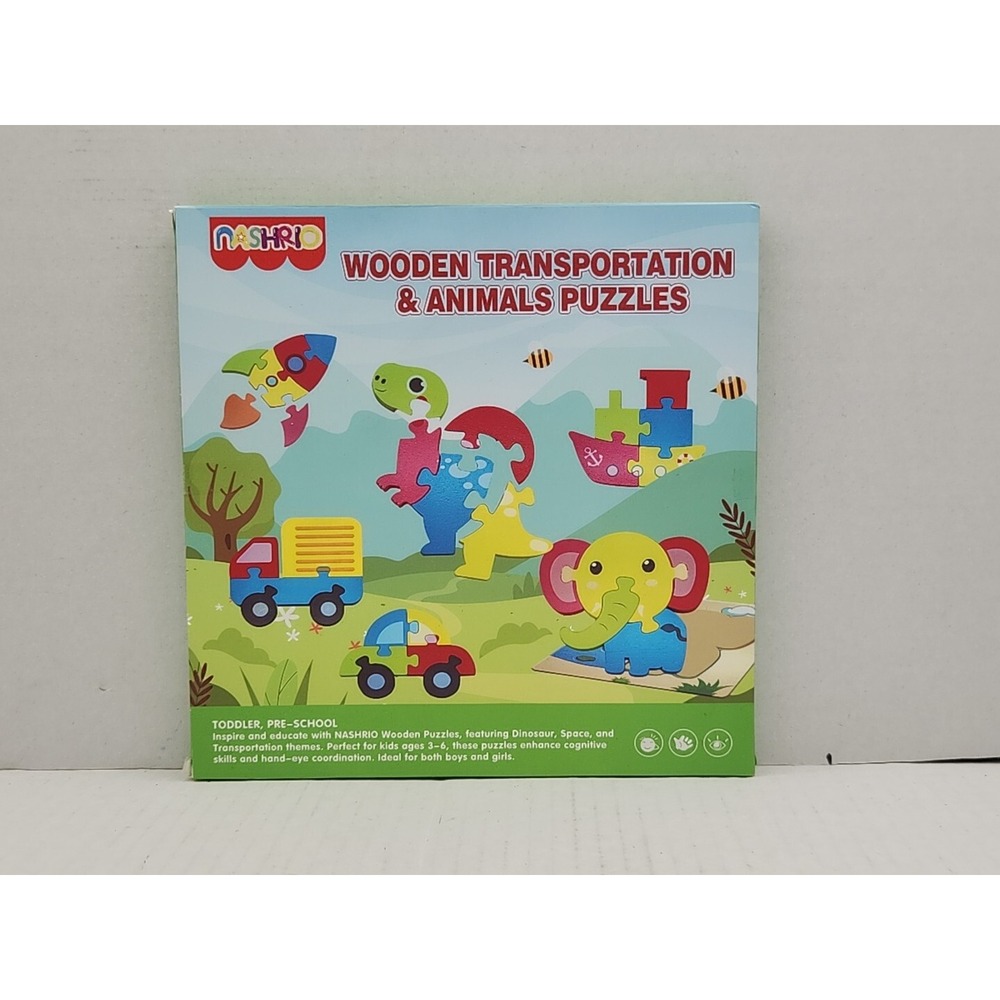 Toddler Puzzles 8 Piece Wooden Puzzles for Toddlers 1-3, Puzzle 2 Year Old,...